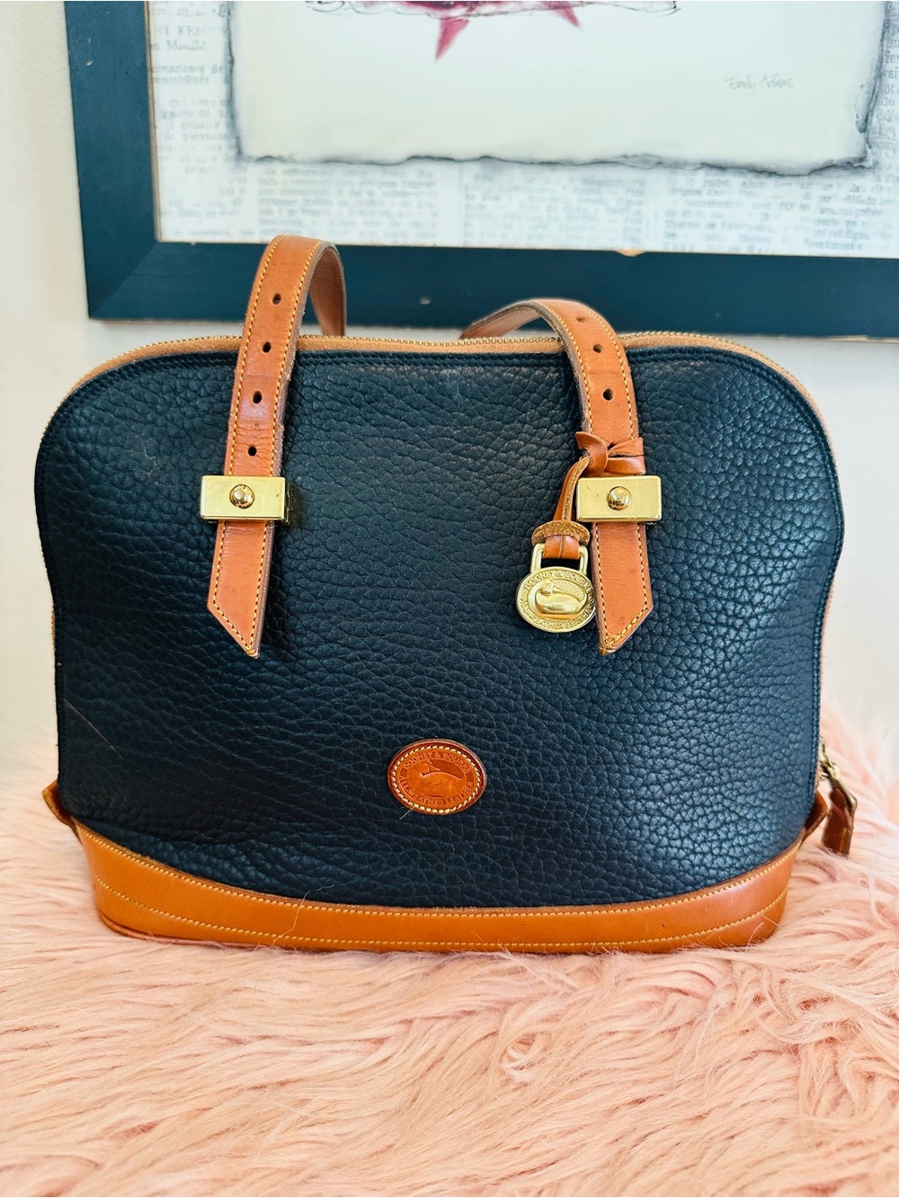 Vintage Dooney & Bourne All-Weather Satchel.